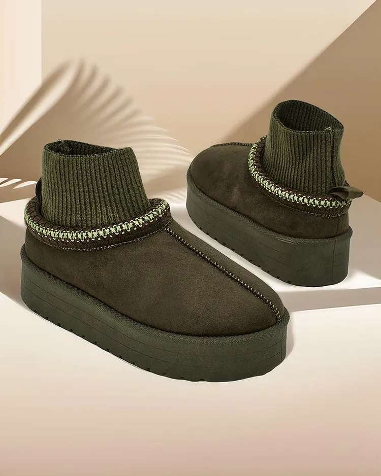 Royalfashion Къси снежни ботуши за жени Narorzi