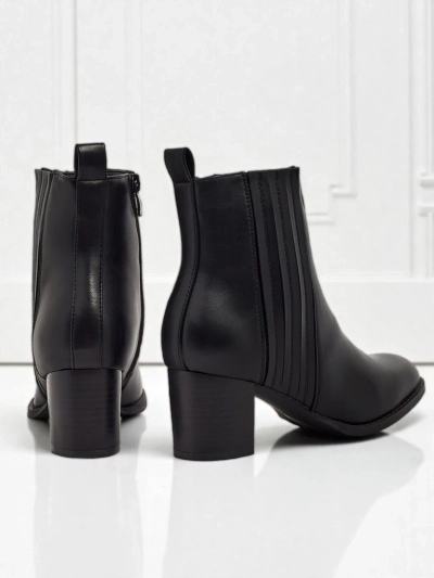 Дамски боти до глезена от еко кожа на ток Nerelle