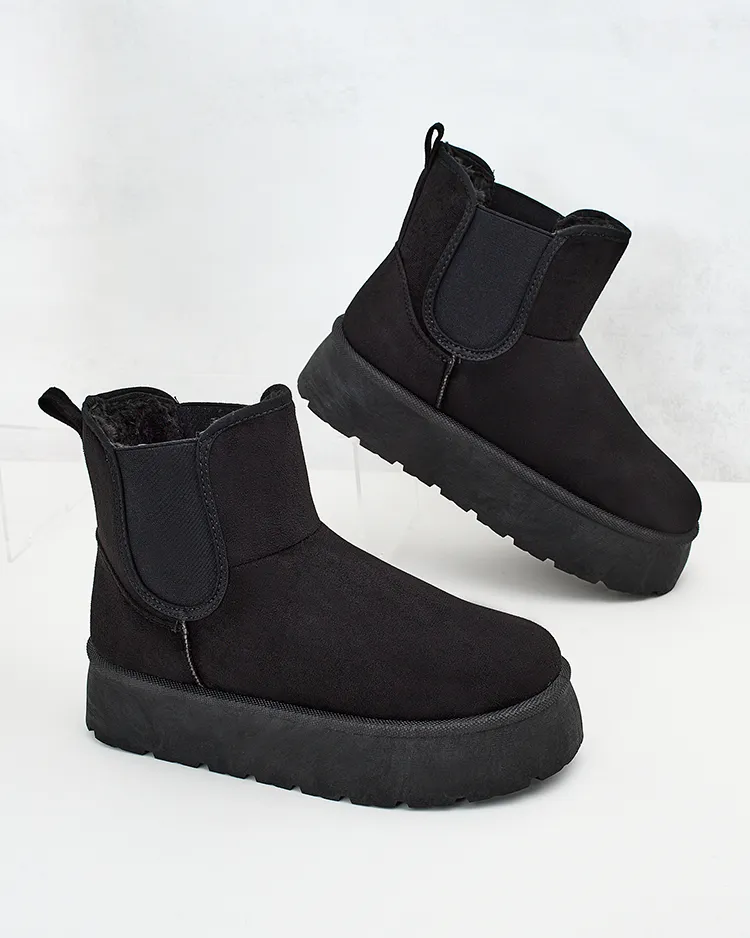 Royalfashion Дамски къси ботуши Nomas a'la snow boots