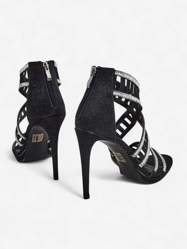 Royalfashion Дамски сандали на токче с декоративна горна част Sycos