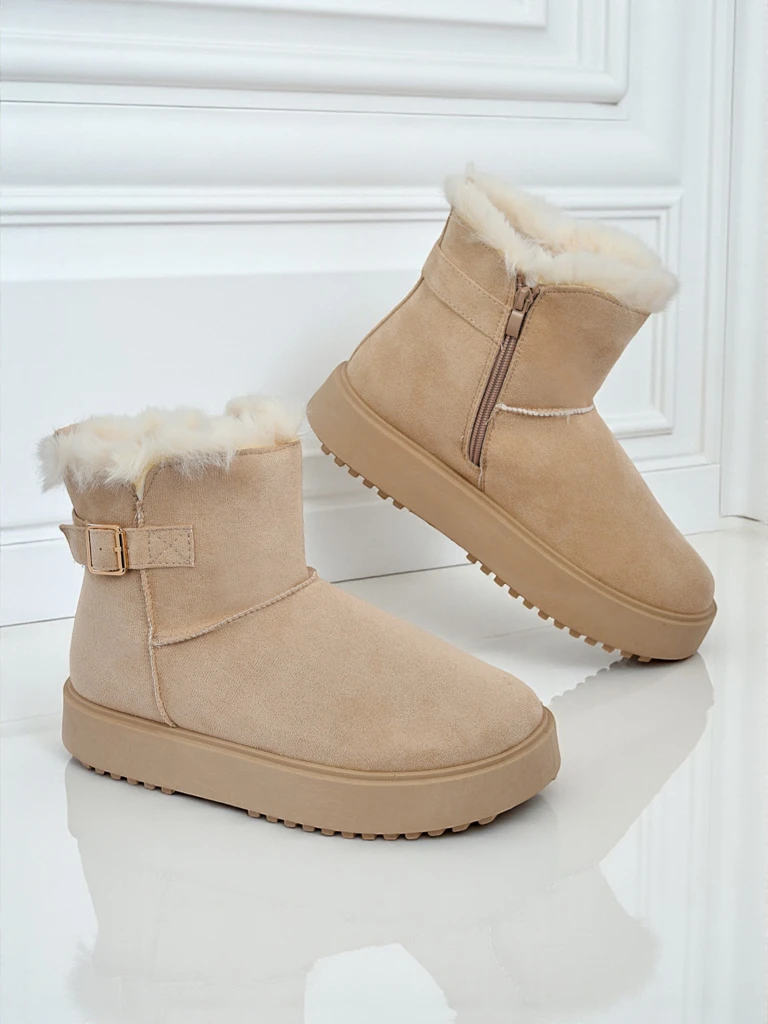 Royalfashion Къси дамски боти тип сноубутс Aurelia Classico