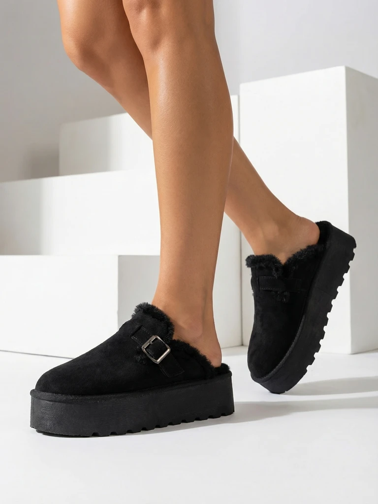 Royalfashion Къси глезенови ботуши без токчета за жени Поктес