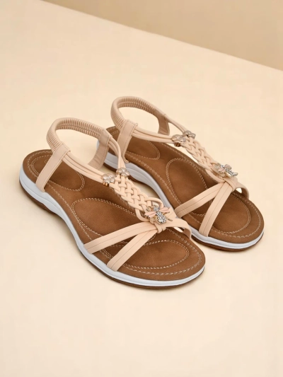 Royalfashion дамски сандали с украса Fiacco