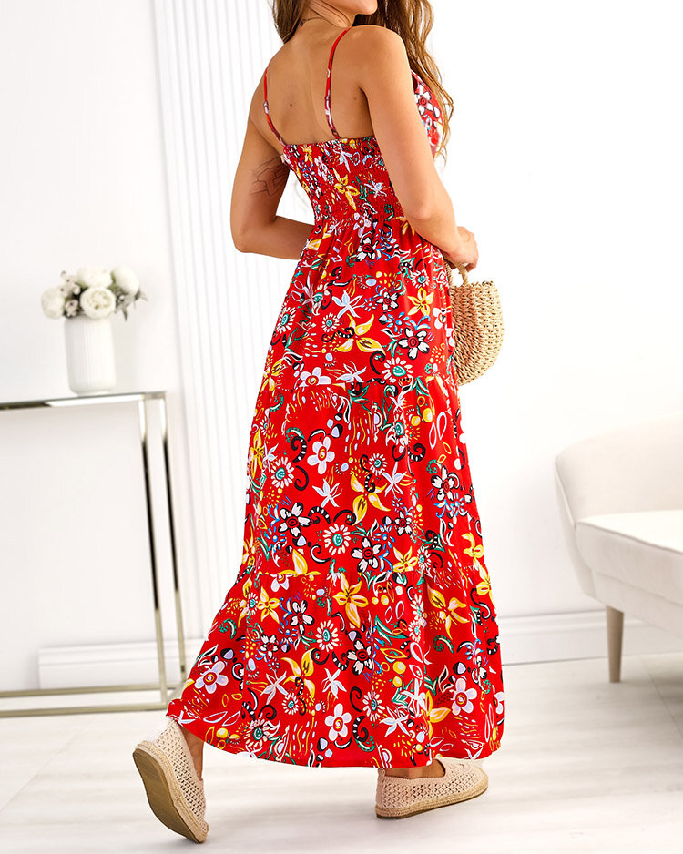 Royalfashion Дамска памучна миди рокля