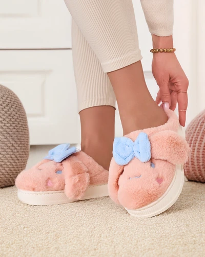 Женски домашни чехли Royalfashion с лък Savos