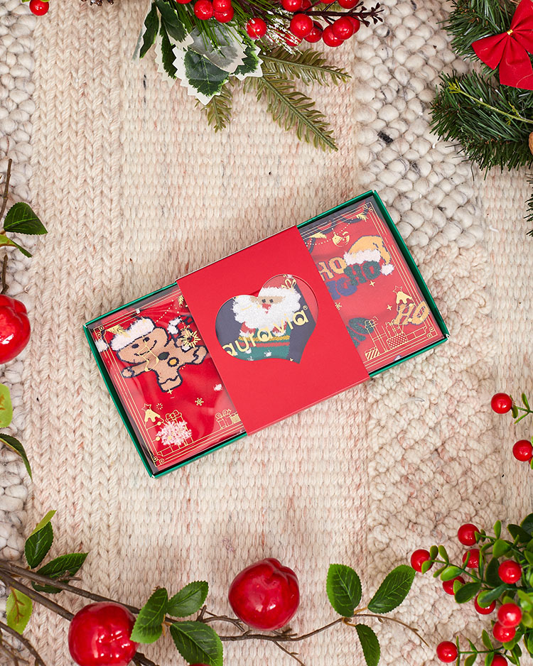 Royalfashion Коледни детски чорапи в кутия 3/пак