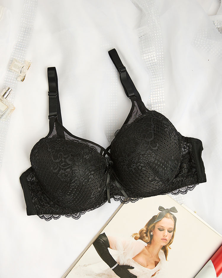 Royalfashion Дамски дантелен сутиен