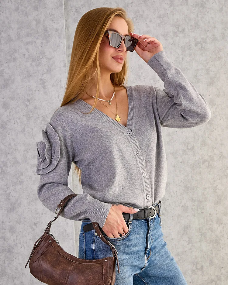 Royalfashion Разкопчан дамски пуловер