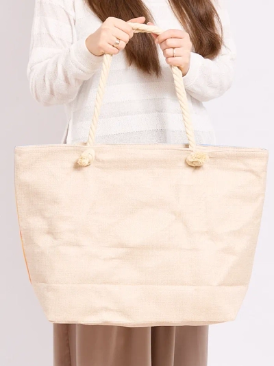 Royalfashion Голяма тъкана чанта с принт