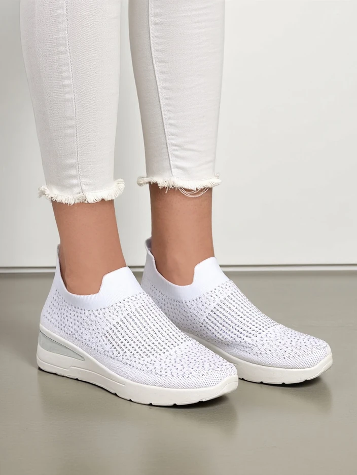 Royalfashion обувки на платформа за жени с камъни Qelavise