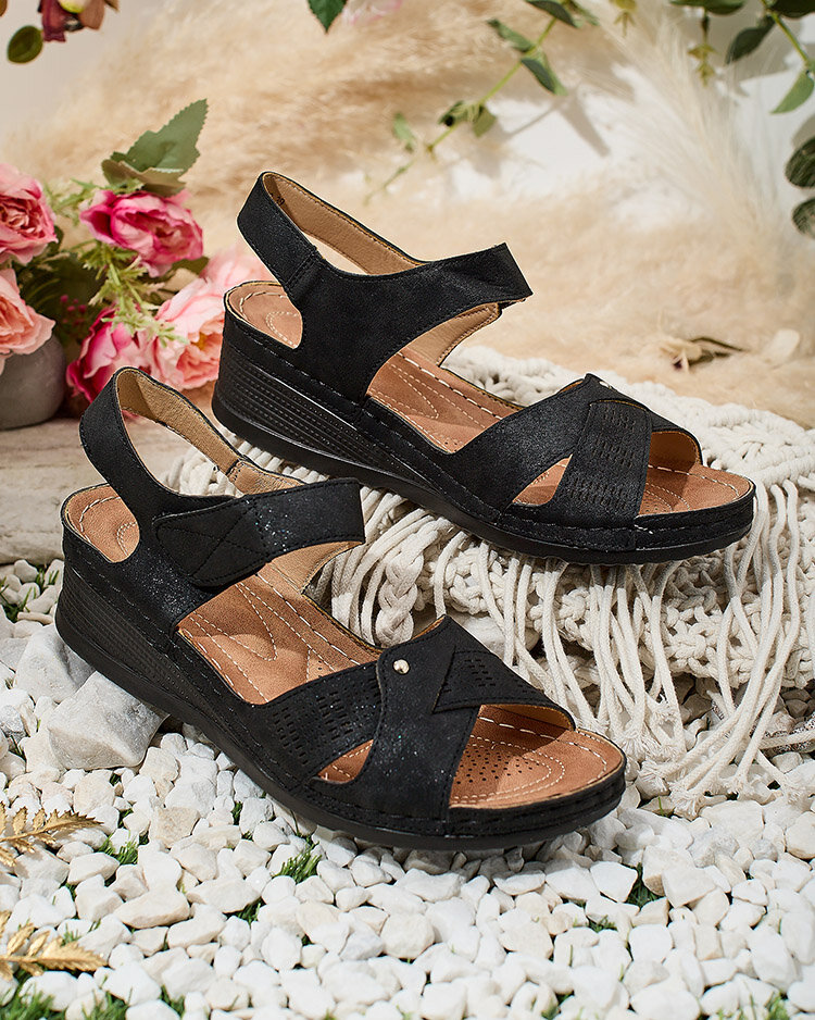 Royalfashion Дамски сандали Obbiave с нисък ток