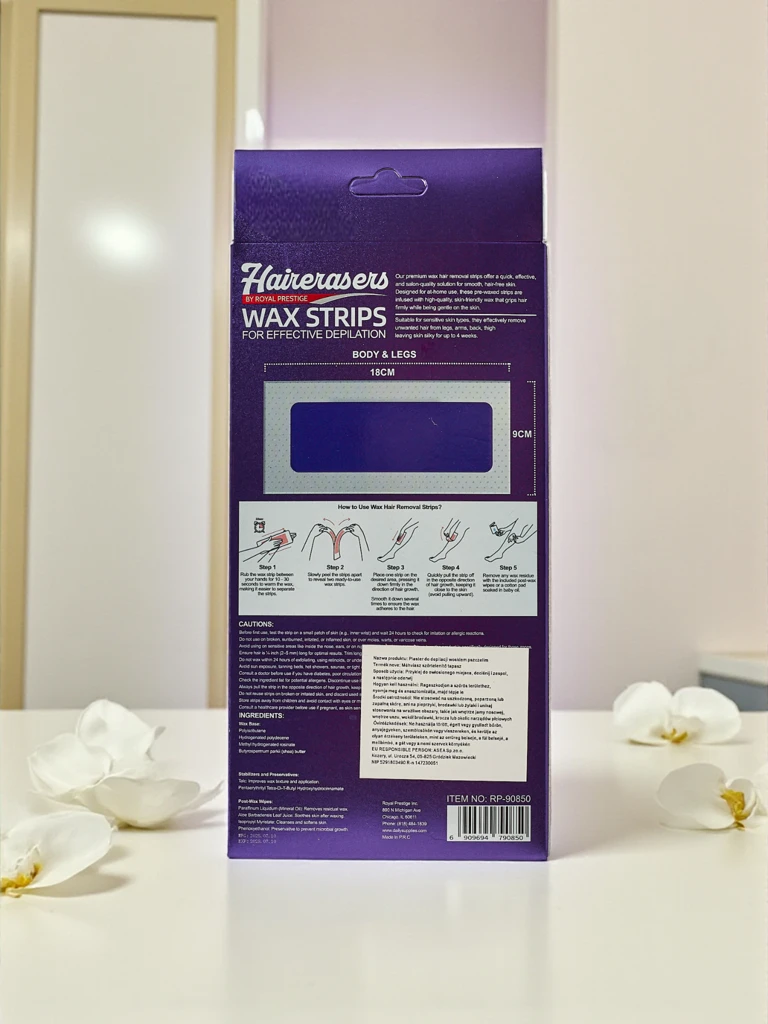 Восъчни ленти за епилация на тяло