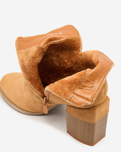 Royalfashion Дамски ботуши Teascir stiletto Camel
