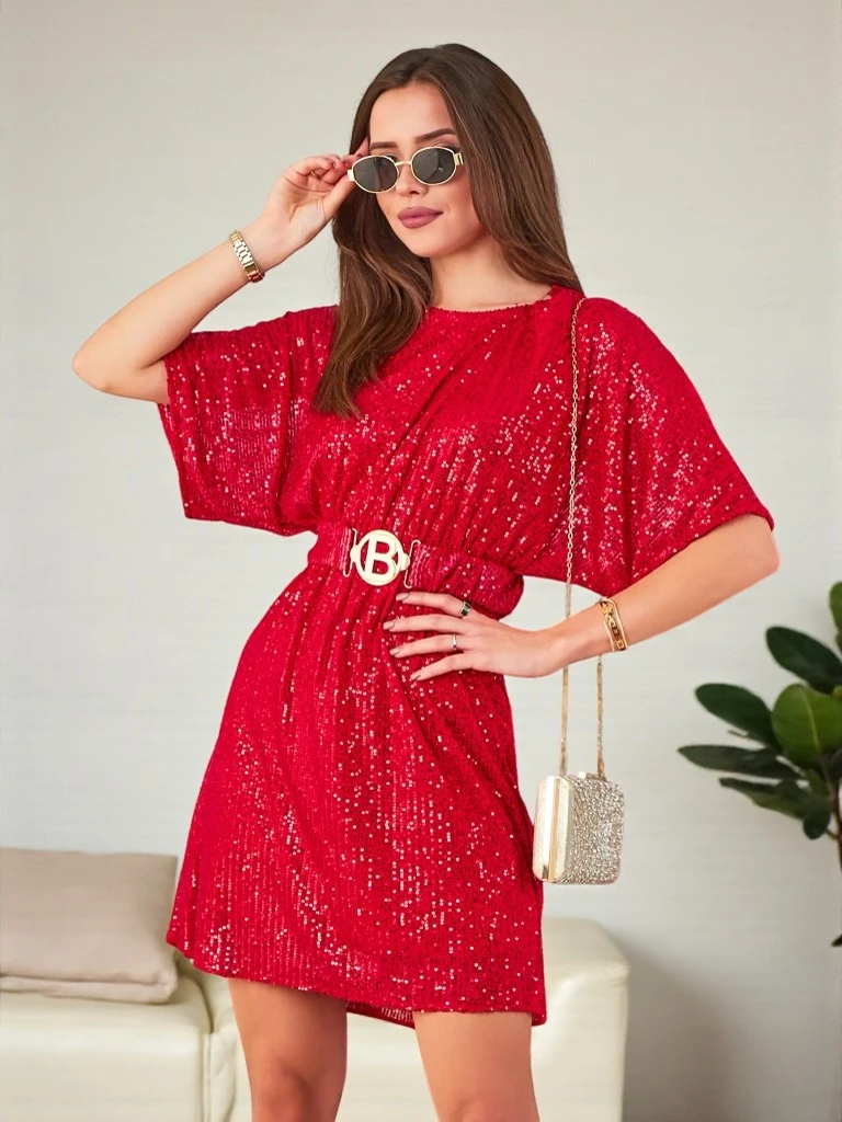 Дамска рокля Royalfashion с пайети