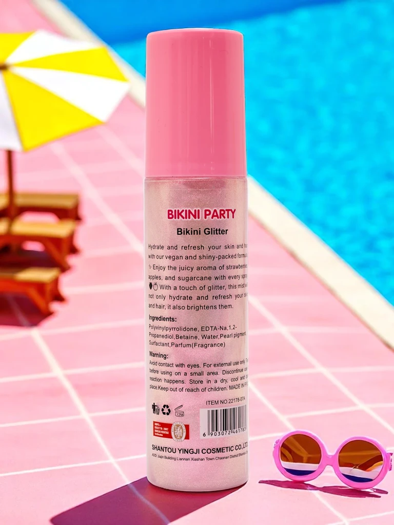 Summer Spray - Течен хайлайтър за коса и тяло Ягода