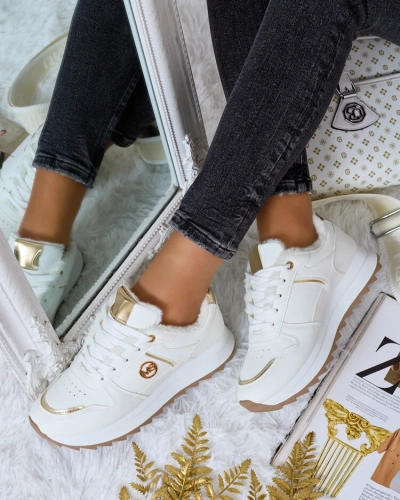 Royalfashion Затоплени дамски маратонки с кожа Boris