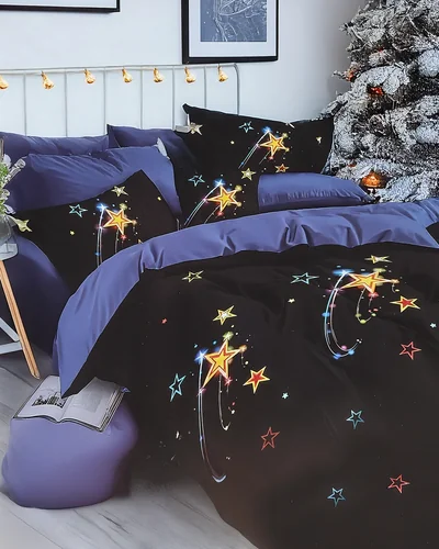 Royalfashion Спално бельо KOSMOS 160x200 комплект 3-ЧАСТИ