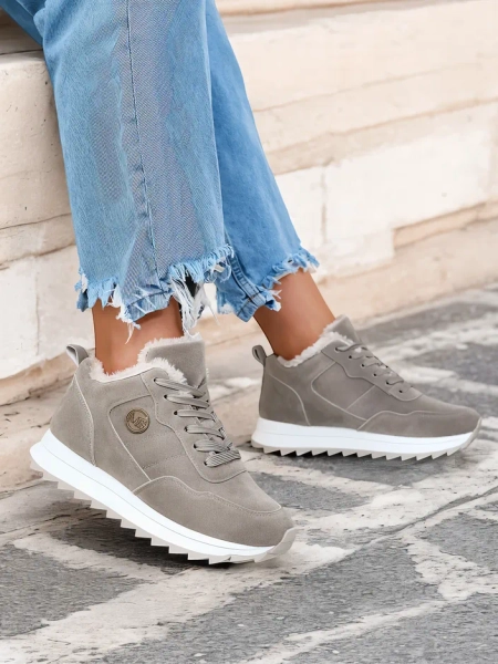 Royalfashion Сиви дамски изолирани спортни обувки Lahho