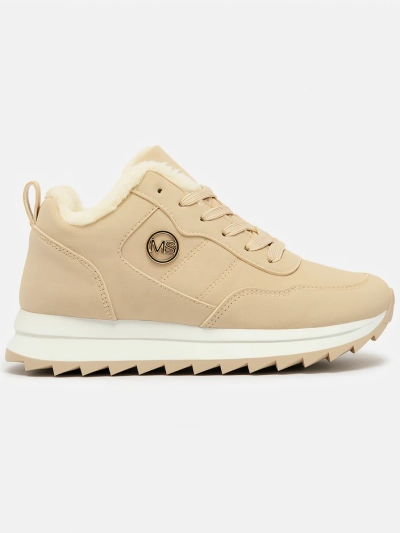 Royalfashion Бежови дамски спортни обувки с топла подплата Lahho