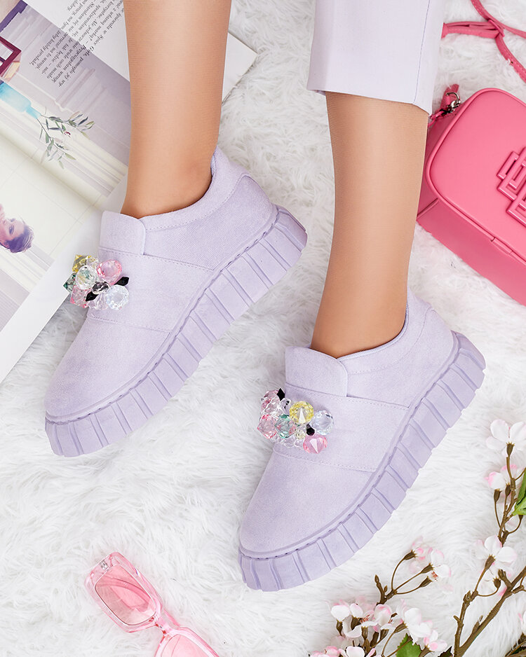 Royalfashion Спортни полуобувки с цветни камъни Resinello