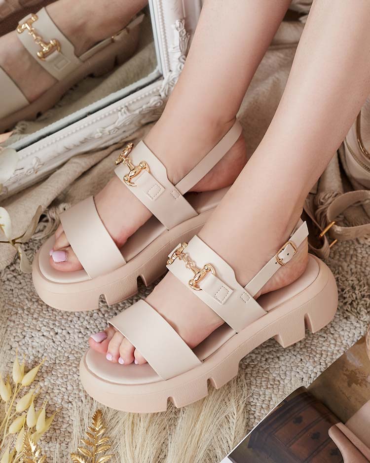 Royalfashion Дамски сандали на платформа от екокожа Avemil