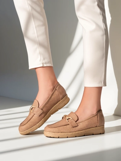 Обувки на плосък ток Royalfashion за жени с декорация на пръста