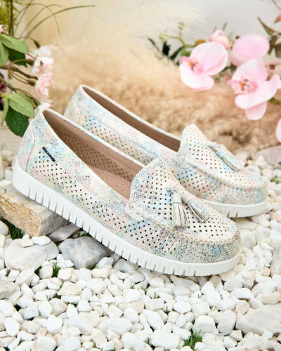 Royalfashion Дамски ажурни мокасини Molaffa