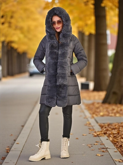 Дамско яке Royalfashion с отделящи се ръкави