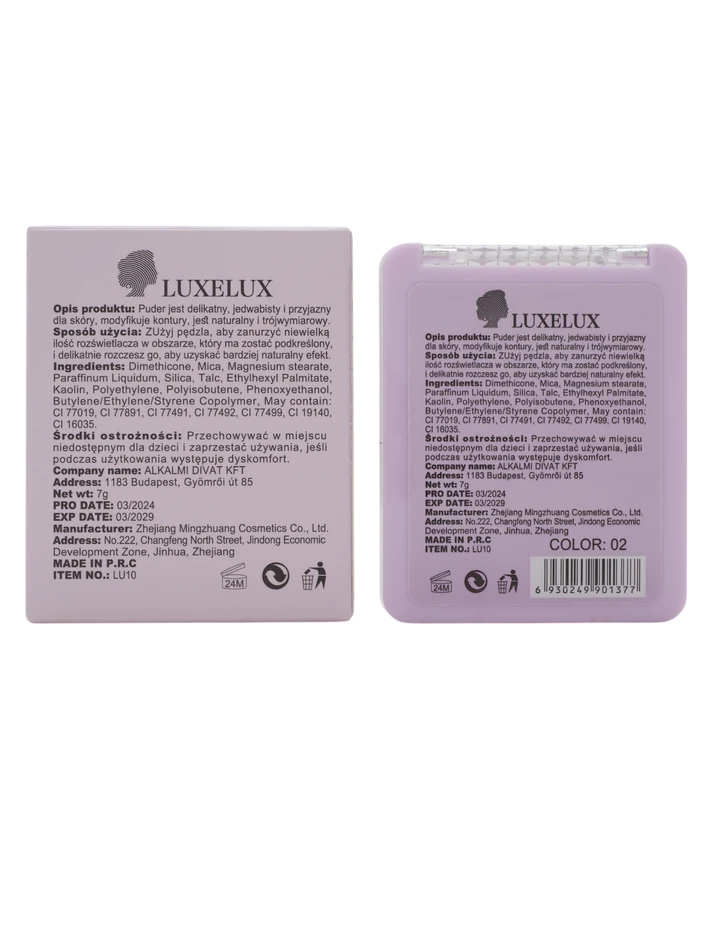 Luxelux Пресован камък хайлайтър 02 7g