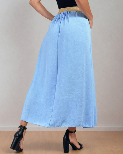 Royalfashion Дамска миди пола с колан