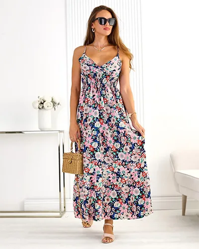 Royalfashion Дамска памучна миди рокля