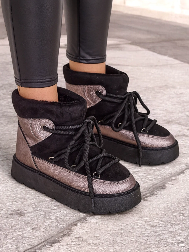 Дамски боти за сняг с връзки на топло Роялфешън Иниук