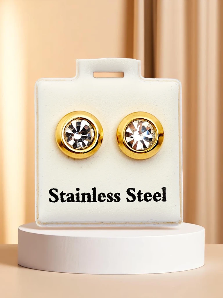 Royalfashion Дамски обеци с клипс с кубичен цирконий