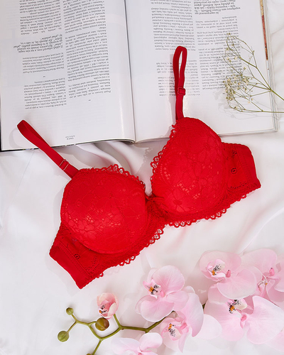 Royalfashion Дамски сутиен, украсен с дантела