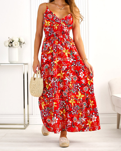 Royalfashion Дамска памучна миди рокля