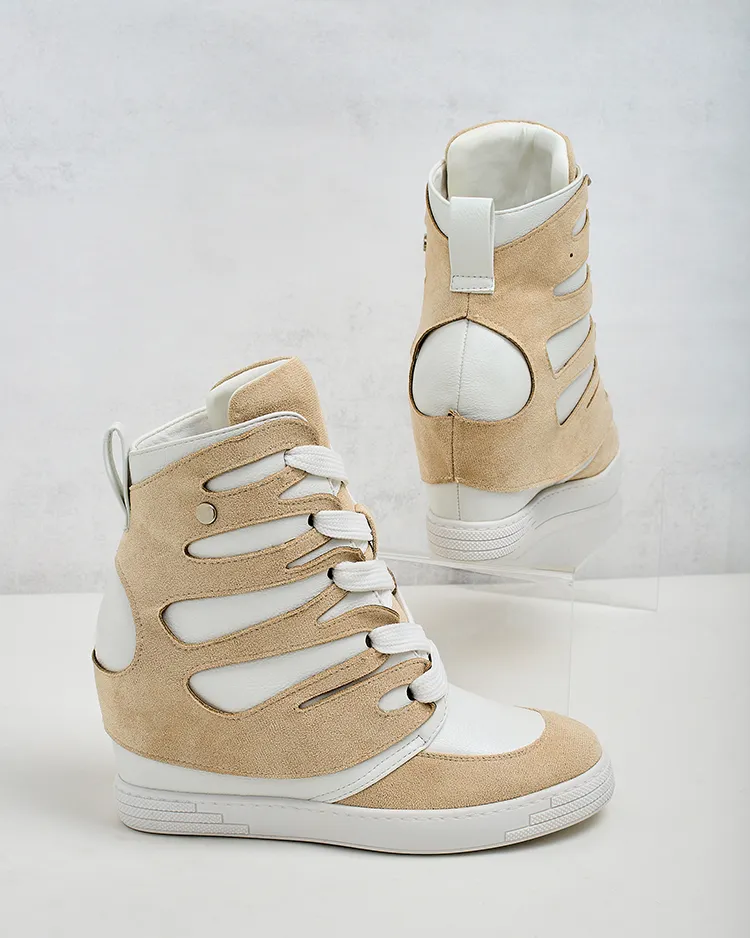 Royalfashion Дамски спортни ботуши на ток Pamstinsa