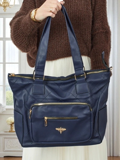 Дамска чанта тип shopper, еко кожа, капитонирана Marvaya