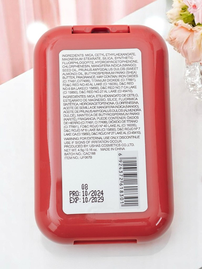 USHAS Пресирана руж в цвят Pink Crush