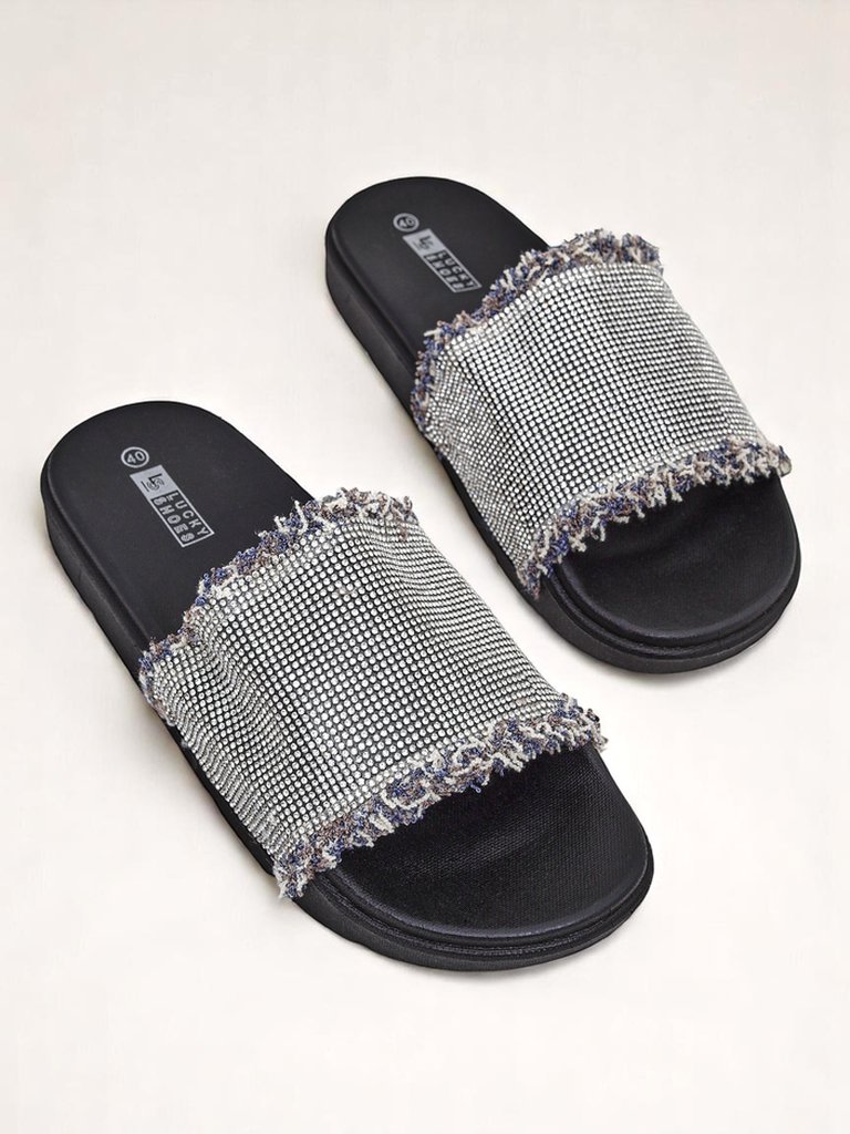 Royalfashion Дамски чехли на плоска подметка SparkleWalk