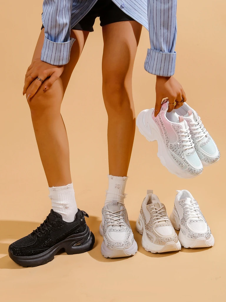 Royalfashion Женски спортни обувки с камънички Bloss