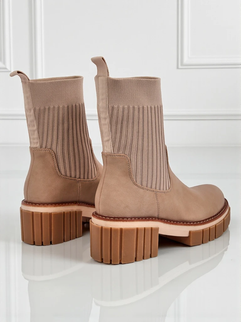 Дамски боти на ток от екологична кожа Ivy Storm