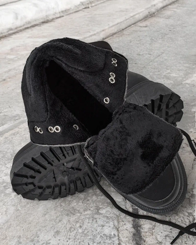 Дамски снежни боти Royalfashion с връзки Sololi