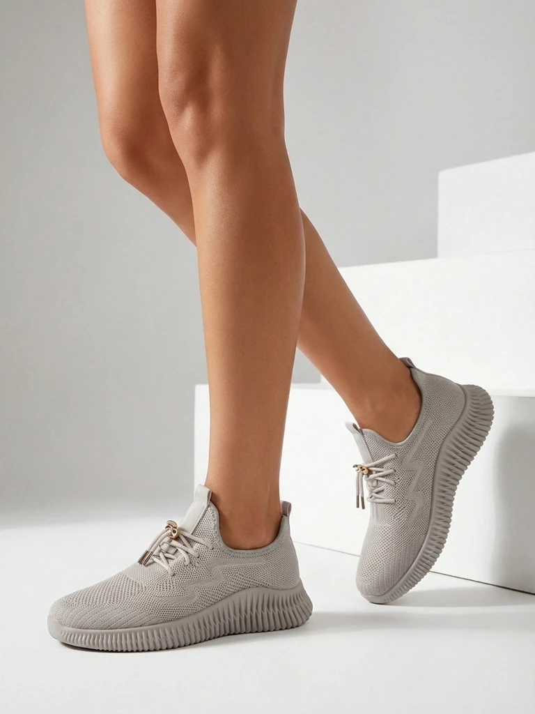 Aurelia Bianca – бели дамски сникърси Royalfashion на равна подметка