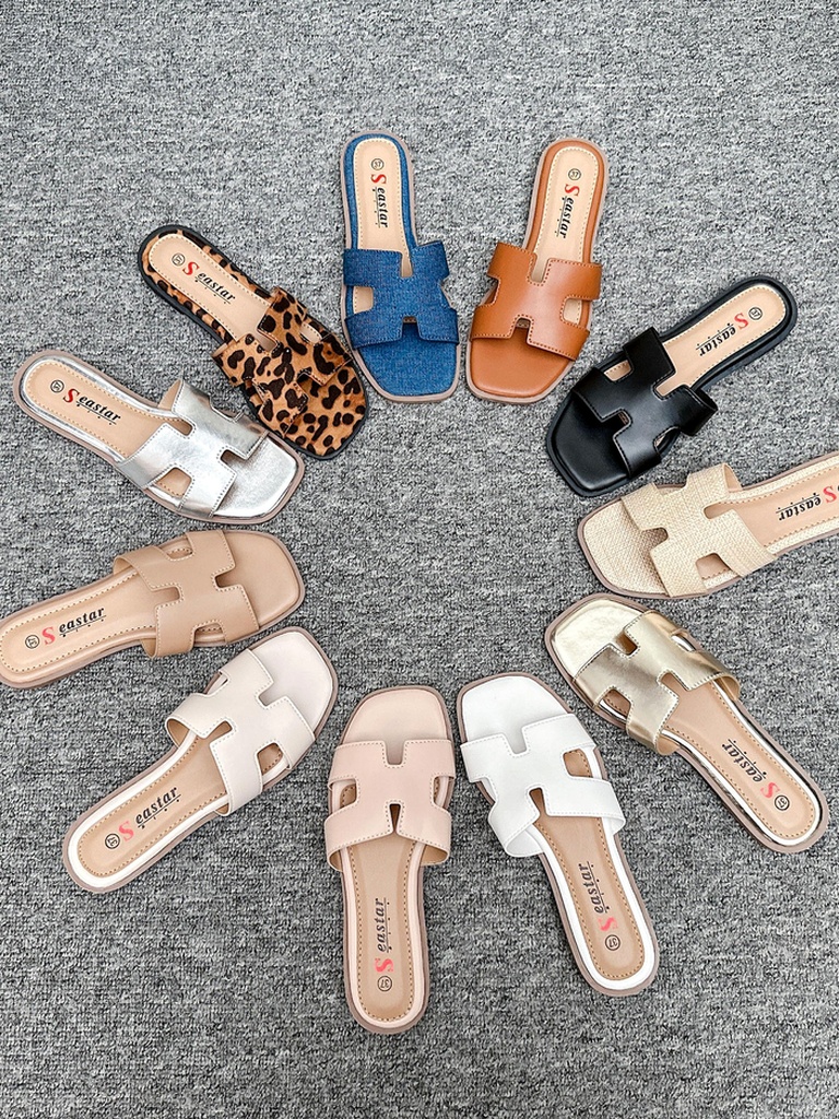 Royalfashion Женски чехли с плоска подметка Eval