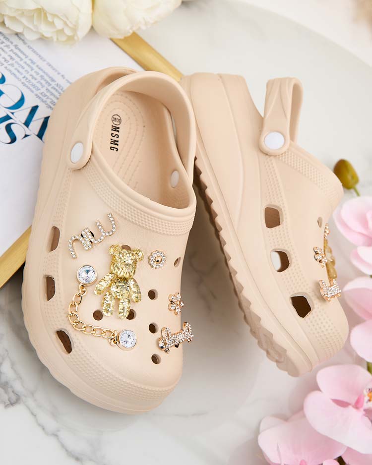 Royalfashion Дамски гумени джапанки с орнаменти Fescas