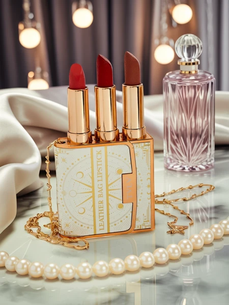 Aphrodite Aurora Luxe — Eleganckie Skorzane Etui z Trio Pomadek 2,5/10ml Amalfi