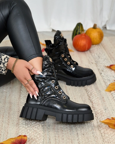 Royalfashion Дамски ботуши в черно Selilka