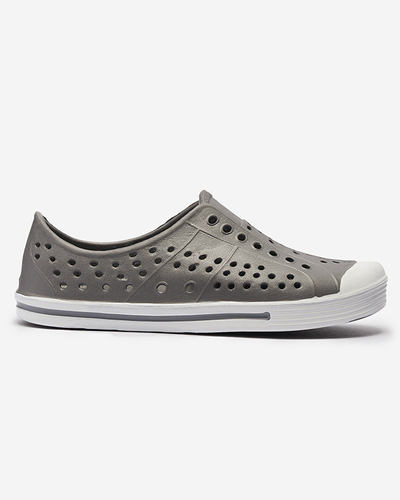 Сиви ажурни детски гумени маратонки Jiteri - Обувки