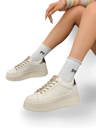 Спортни маратонки Royalfashion за жени с декоративни връзки Eone