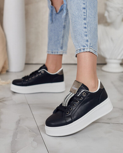 Royalfashion Дамски спортни кецове с циркони Jocix